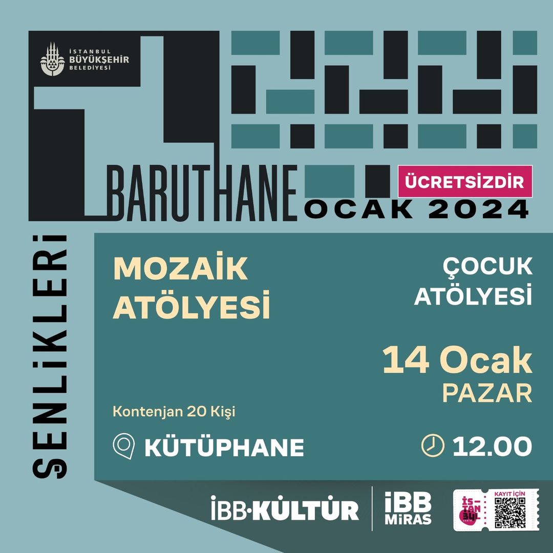 İBB Kültür - Ataköy Baruthanesi - Mozaik Atölyesi
